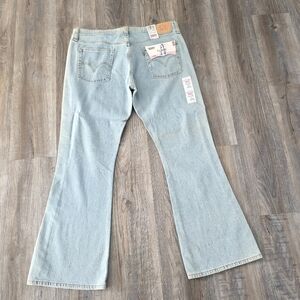 Rare NWT Levi's 519 Women's Blue Flare Jeans Size 17M